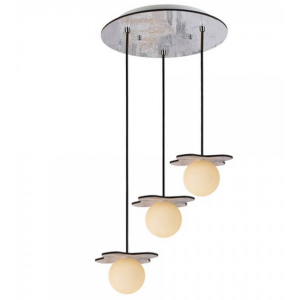 ΚΡΕΜΑΣΤΟ Φ/Σ 3ΧG9 ΑΠΟΧΡΩΣΗ ΠΑΛΑΙΩΜΕΝΟ ΞΥΛΟ MDF+ΛΕΥΚΟ ΓΥΑΛΙ Φ30ΧΗ60CM