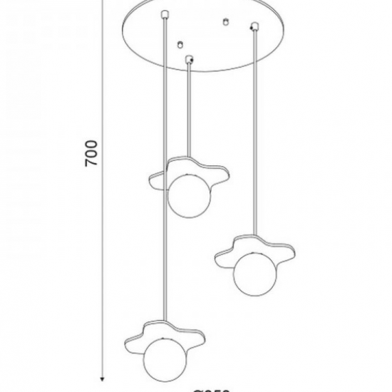 ΚΡΕΜΑΣΤΟ Φ/Σ 3ΧG9 ΑΠΟΧΡΩΣΗ ΠΑΛΑΙΩΜΕΝΟ ΞΥΛΟ MDF+ΛΕΥΚΟ ΓΥΑΛΙ Φ30ΧΗ60CM