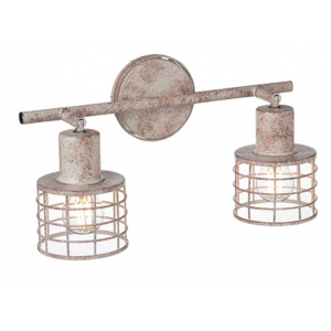 ΕΠΙΤΟΙΧΟ Φ/Σ 2ΧΕ27 ΜΕΤΑΛΛΙΚΟ ΛΕΥΚΟ ΣΚΟΥΡΙΑ 32Χ10Χ20,8CM