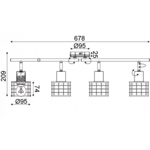 ΕΠΙΤΟΙΧΟ Φ/Σ 4ΧΕ27 ΜΕΤΑΛΛΙΚΟ ΑΠΟΧΡΩΣΗ ΤΣΙΜΕΝΤΟΥ 67,4Χ10ΧΗ21CM