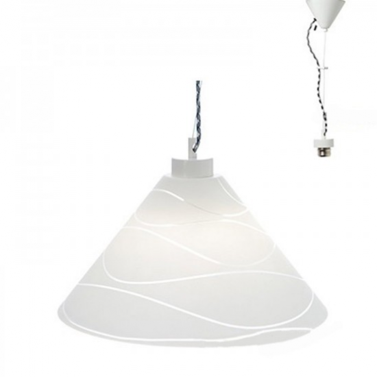 ΓΥΑΛΙ ΛΕΥΚΟ ΜΕ ΔΙΑΦΑΝΕΣ ΓΡΑΜΜΕΣ 10365