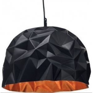 ΚΡΕΜΑΣΤΟ Φ/Σ 1ΧΕ27 ΡΗΤΙΝΗ ΜΑΥΡΟ+ΧΡΥΣΟ ΠΟΛΥΓΩΝΙΚΟ Φ38H120CM