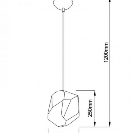 ΚΡΕΜΑΣΤΟ ΦΩΤΙΣΤΙΚΟ 1ΧΕ27 ΚΟΚΚΙΝΟ ΓΥΑΛΙ Φ25cm
