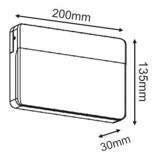 Yuta Απλίκα LED 13W Σε Σκούρο Γκρί Χρώμα-ΑΠΛΙΚΕΣ ΕΞΩΤΕΡΙΚΟΥ ΧΩΡΟΥ-ΦΩΤΙΣΤΙΚΑ ΕΞΩΤΕΡΙΚΟΥ ΧΩΡΟΥ-ΓΚΡΙ-LED-