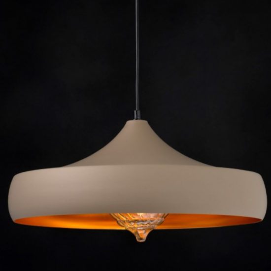 ΚΡΕΜΑΣΤΟ Φ/Σ 1ΧΕ27 ΜΕΤΑΛΛΙΚΟ ΚΑΦΕ/ΧΡΥΣΟ Φ46ΧΗ123CM