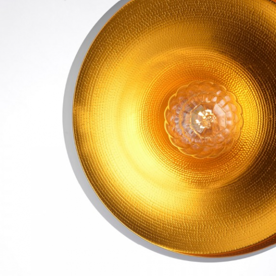 ΚΡΕΜΑΣΤΟ Φ/Σ 1ΧΕ27 ΜΕΤΑΛΛΙΚΟ ΛΕΥΚΟ/ΧΡΥΣΟ Φ46ΧΗ123CM