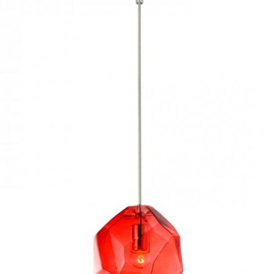 ΚΡΕΜΑΣΤΟ ΦΩΤΙΣΤΙΚΟ 1ΧΕ27 ΚΟΚΚΙΝΟ ΓΥΑΛΙ Φ25cm