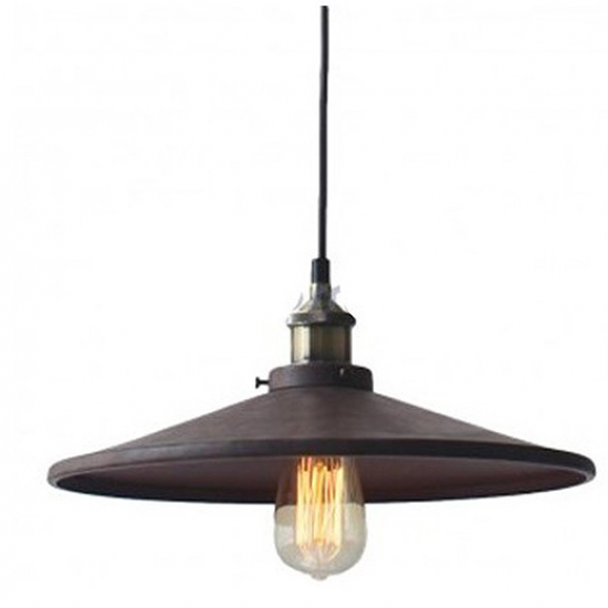 ΚΑΜΠΑΝΑ ΜΕΤΑΛΛΙΚΗ ΑΠΟΧΡΩΣΗ ΣΚΟΥΡΙΑ Φ36CM 1ΧE27