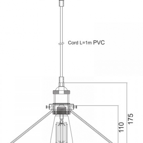 ΓΥΑΛΙΝΟ ΦΩΤΙΣΤΙΚΟ KS1291PAM1BK