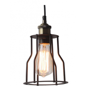 ΚΡΕΜΑΣΤΟ ΜΕΤΑΛΛΙΚΟ ΜΑΥΡΟ Φ15CM 1ΧE27