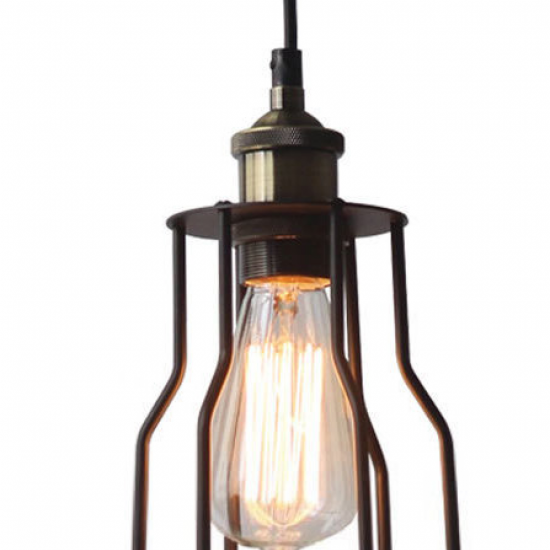 ΚΡΕΜΑΣΤΟ ΜΕΤΑΛΛΙΚΟ ΜΑΥΡΟ Φ15CM 1ΧE27