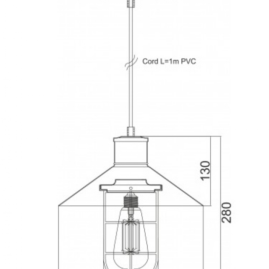 ΚΑΜΠΑΝΑ ΜΕΤΑΛΛΙΚΗ ΜΑΥΡΗ ΠΛΕΓΜΑ Φ27CM