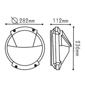 ΧΕΛΩΝΑ ΓΚΡΙ ΙΡ54 Ε27 100W