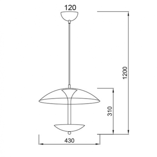ΚΡΕΜΑΣΤΟ Φ/Σ 3ΧG9 ΜΕΤΑΛΛΙΚΟ ΜΑΥΡΟ+ΧΡΥΣΟ Φ43ΧΗ120CM