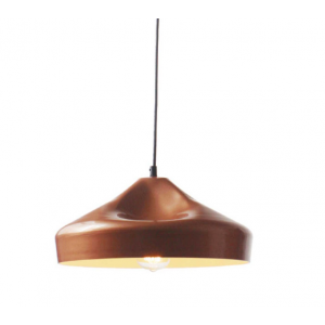 ΚΑΜΠΑΝΑ ΜΕΤΑΛΛΙΚΗ ΧΑΛΚΙΝΗ Φ36CM 1ΧE27