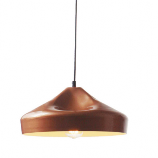 ΚΑΜΠΑΝΑ ΜΕΤΑΛΛΙΚΗ ΧΑΛΚΙΝΗ Φ36CM 1ΧE27