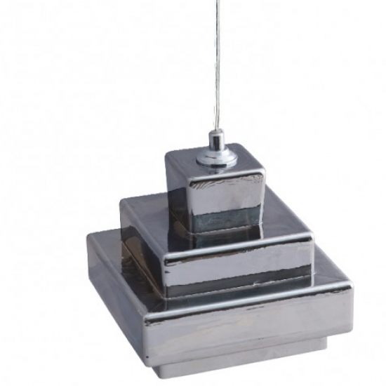 ΚΡΕΜΑΣΤΟ ΓΥΑΛΙ ΓΚΡΙ Φ17CM 1ΧG9