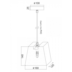 ΚΡΕΜΑΣΤΟ ΓΥΑΛΙ ΓΚΡΙ Φ16CM 1ΧG9