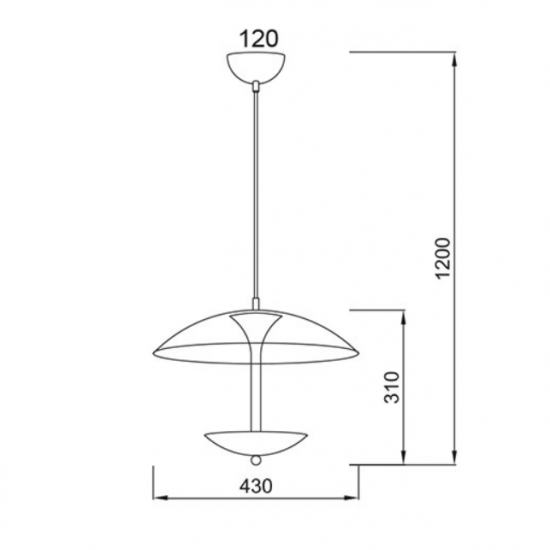 ΚΡΕΜΑΣΤΟ Φ/Σ 3ΧG9 ΜΕΤΑΛΛΙΚΟ ΛΕΥΚΟ+ΧΡΥΣΟ Φ43ΧΗ120CM