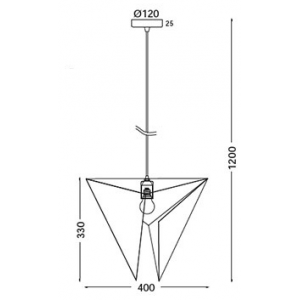 ΚΡΕΜΑΣΤΟ Φ/Σ 1ΧΕ27 ΜΕΤΑΛΛΙΚΟ ΤΙΡΚΟΥΑΖ+ΧΡΥΣΟ Φ40ΧΗ120CM