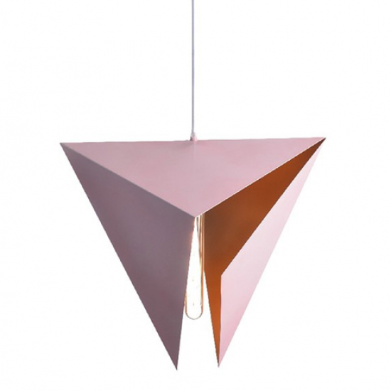 ΚΡΕΜΑΣΤΟ Φ/Σ 1ΧΕ27 ΜΕΤΑΛΛΙΚΟ ΡΟΖ+ΧΡΥΣΟ Φ40ΧΗ120CM