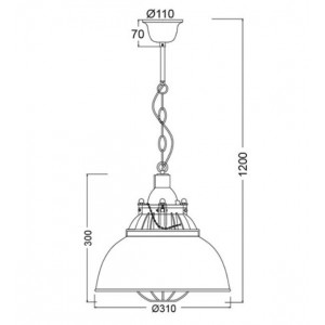 ΚΡΕΜΑΣΤΟ Φ/Σ 1ΧΕ27 ΜΕΤΑΛΛΙΚΟ ΜΑΥΡΟ+ΓΥΑΛΙ Φ31ΧΗ120CM ΚΡΕΜΑΣΤΟ Φ/Σ 1ΧΕ27 ΜΕΤΑΛΛΙΚΟ ΜΑΥΡΟ+ΓΥΑΛΙ Φ31ΧΗ120CM
