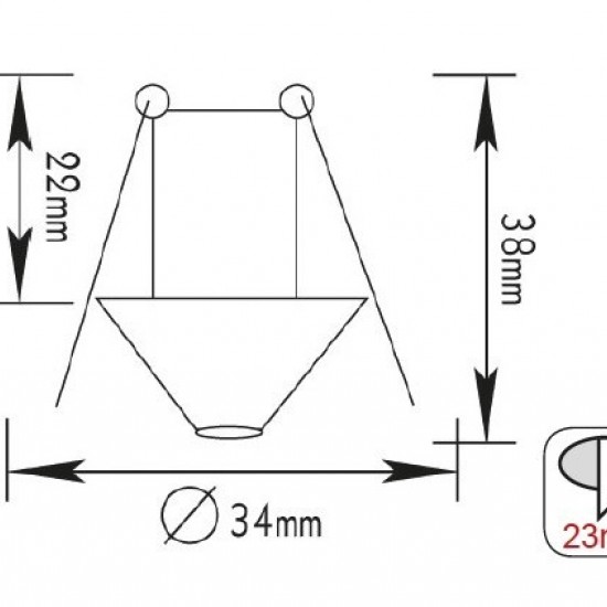 ΣΠΟΤ ΧΩΝΕΥΤΟ  G4 ΝΙΚΕΛ ΜΑΤ ΚΩΝΟΣ