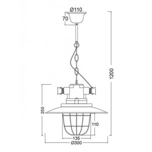 ΚΡΕΜΑΣΤΟ Φ/Σ 1ΧΕ27 ΜΕΤΑΛΛΙΚΟ ΜΑΥΡΟ+ΓΥΑΛΙ Φ30ΧΗ120CM ΚΡΕΜΑΣΤΟ Φ/Σ 1ΧΕ27 ΜΕΤΑΛΛΙΚΟ ΜΑΥΡΟ+ΓΥΑΛΙ Φ30ΧΗ120CM