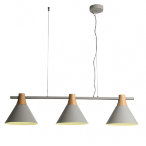 ΚΡΕΜΑΣΤΟ Φ/Σ 3ΧΕ27 ΓΚΡΙ ΜΕΤΑΛΛΙΚΟ 23Χ85ΧΗ120CM