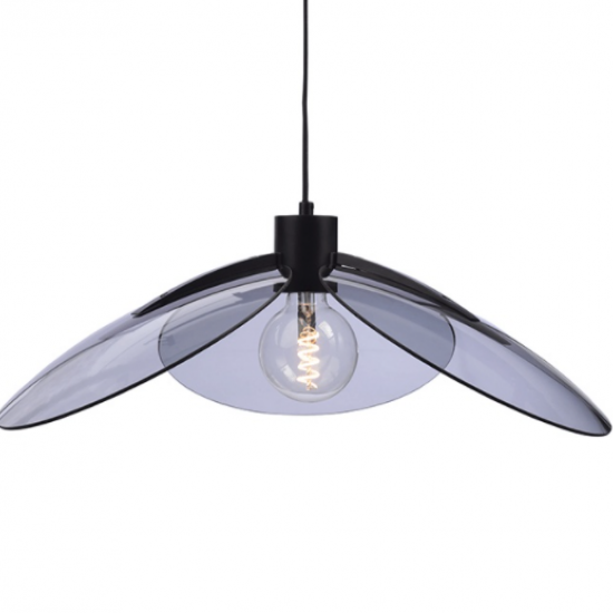 ΚΡΕΜΑΣΤΟ Φ/Σ 1ΧΕ27 ΦΙΜΕ ΓΥΑΛΙ+ΜΑΥΡΟ ΜΕΤΑΛΛΟ D58XH120CM