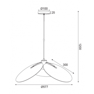 ΚΡΕΜΑΣΤΟ Φ/Σ 1ΧΕ27 ΛΕΥΚΟ ΓΥΑΛΙ+ΑΣΗΜΙ ΜΕΤΑΛΛΟ D58XH120CM