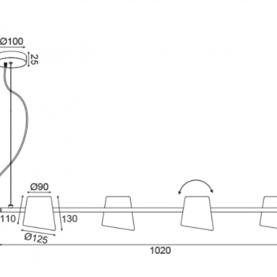 ΚΡΕΜΑΣΤΟ Φ/Σ 4ΧΕ14 ΧΡΩΜΙΟ ΜΕΤΑΛΛΙΚΟ 27Χ102ΧΗ120CM