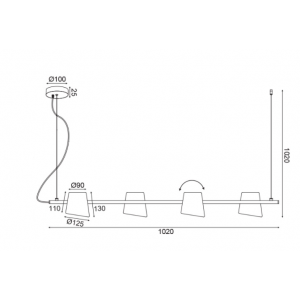 ΚΡΕΜΑΣΤΟ Φ/Σ 4ΧΕ14 ΜΑΥΡΟ ΜΕΤΑΛΛΙΚΟ 27Χ102ΧΗ120CM