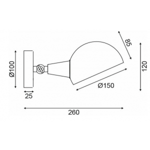 ΕΠΙΤΟΙΧΟ Φ/Σ 1ΧΕ14 ΜΑΥΡΟ ΜΕΤΑΛΛΙΚΟ 26Χ15Χ12CM