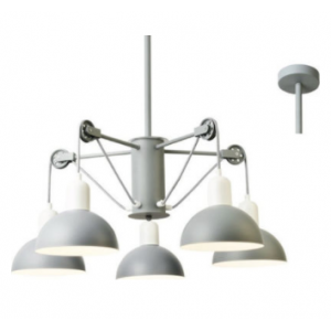 ΚΡΕΜΑΣΤΟ Φ/Σ 5ΧΕ14 ΓΚΡΙ/ΛΕΥΚΟ ΜΕΤΑΛΛΙΚΟ D68XH85CM