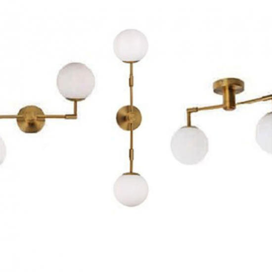 SIA 2ΦΩΤΗ ΑΠΛΙΚΑ ΜΕΤΑΛΛΟ ΧΡΥΣΟ 38x21,5xΗ28CM