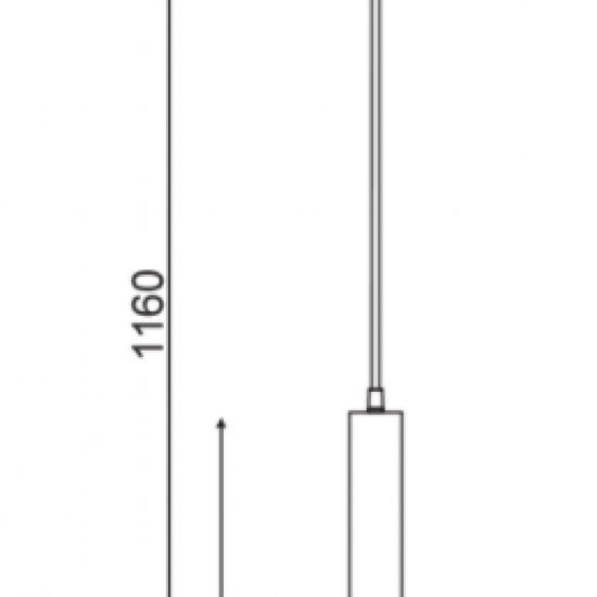 ΚΡΕΜΑΣΤΟ Φ/Σ 1ΧΕ27 ΟΡΕΙΧΑΛΚΟ/ΜΑΥΡΟ ΜΕΤΑΛΛΙΚΟ D18ΧΗ116CM