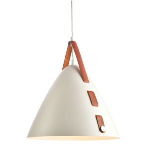 ΚΡΕΜΑΣΤΟ Φ/Σ 1ΧΕ27 ΛΕΥΚΟ ΜΕΤΑΛΛΟ+ΔΕΡΜΑ D33XH100CM