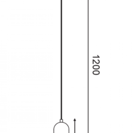 ΚΡΕΜΑΣΤΟ Φ/Σ 1ΧΕ27 ΛΕΥΚΟ ΜΕΤΑΛΛΙΚΟ D10XH120CM