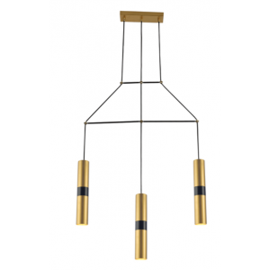 ΚΡΕΜΑΣΤΟ Φ/Σ 3XGU10 ΟΡΕΙΧΑΛΚΟ ΜΕΤΑΛΛΙΚΟ 66X8XH150CM