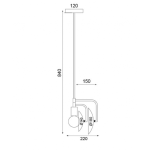 ΚΡΕΜΑΣΤΟ Φ/Σ 1ΧΕ27 ΜΕΤΑΛΛΙΚΟ ΑΝΤΙΚΕ ΟΡΕΙΧΑΛΚΟ 18Χ15ΧΗ82CM 