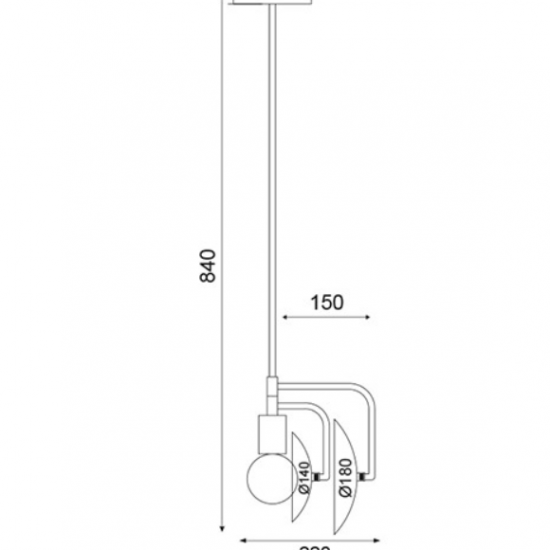 ΚΡΕΜΑΣΤΟ Φ/Σ 1ΧΕ27 ΜΕΤΑΛΛΙΚΟ ΑΝΤΙΚΕ ΟΡΕΙΧΑΛΚΟ 18Χ15ΧΗ82CM