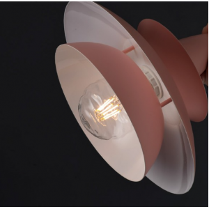 ALBA ΚΡΕΜΑΣΤΟ ΦΩΤΙΣΤΙΚΟ ΜΟΝΟΦΩΤΟ ΜΕΤΑΛΛΟ ΡΟΖ Φ33xΗ128cm