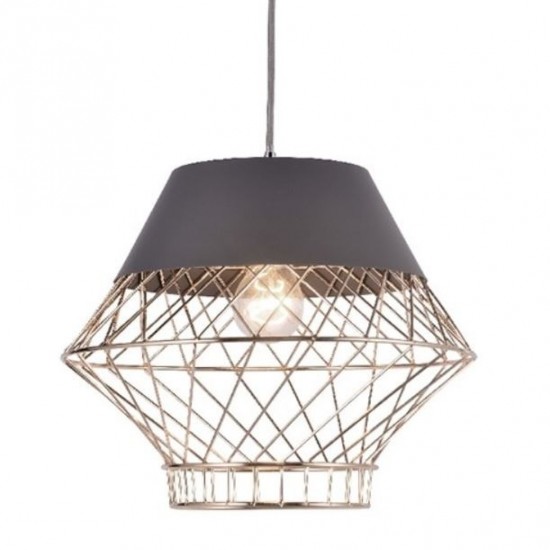 ΚΡΕΜΑΣΤΟ Φ/Σ 1ΧΕ27 ΜΕΤΑΛΛΙΚΟ ΓΚΡΙ+ΟΡΕΙΧΑΛΚΟ Φ35ΧΗ120CM ΚΡΕΜΑΣΤΟ Φ/Σ 1ΧΕ27 ΜΕΤΑΛΛΙΚΟ ΓΚΡΙ+ΟΡΕΙΧΑΛΚΟ Φ35ΧΗ120CM