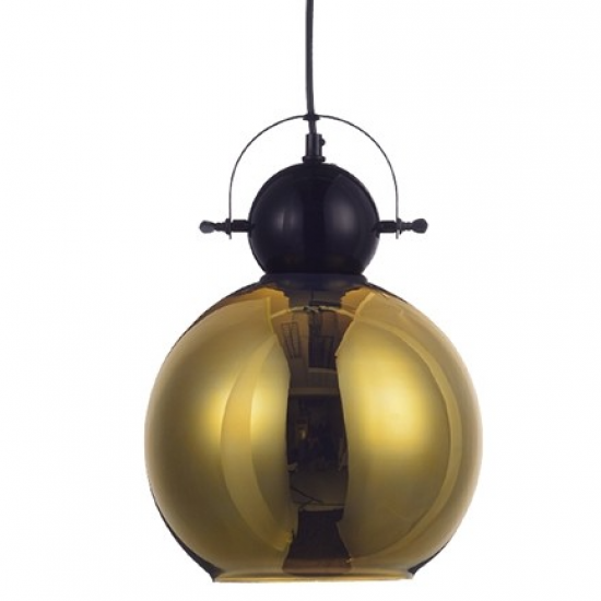 ΚΡΕΜΑΣΤΟ 1ΧΕ27 ΜΑΥΡΟ ΜΕΤΑΛΛΙΚΟ- ΟΡΕΙΧΑΛΚΟ ΓΥΑΛΙ Φ25ΧΗ140CM