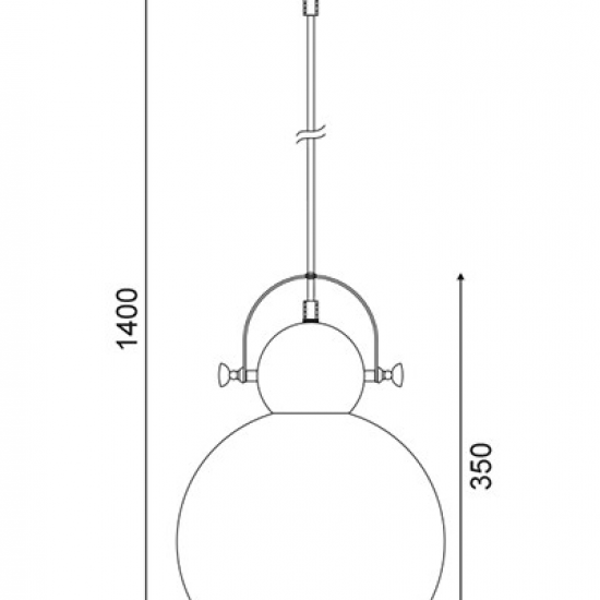 ΚΡΕΜΑΣΤΟ 1ΧΕ27 ΛΕΥΚΟ ΜΕΤΑΛΛΙΚΟ- ΟΡΕΙΧΑΛΚΟ ΓΥΑΛΙ Φ25ΧΗ140CM