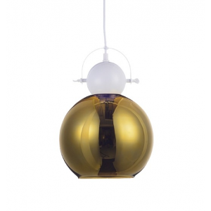 ΚΡΕΜΑΣΤΟ 1ΧΕ27 ΛΕΥΚΟ ΜΕΤΑΛΛΙΚΟ- ΟΡΕΙΧΑΛΚΟ ΓΥΑΛΙ Φ25ΧΗ140CM