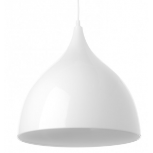 ΜΕΤΑΛΛΙΚΗ ΚΑΜΠΑΝΑ 1ΧΕ27 ΛΕΥΚΗ Φ35χΗ31cm