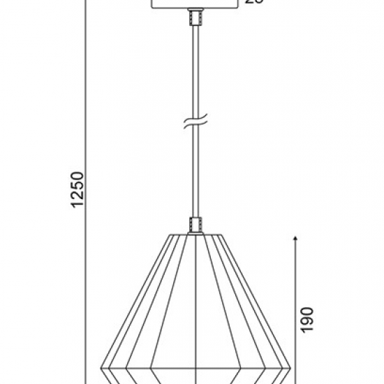 PRINCESS 2 ΚΡΕΜΑΣΤΟ ΦΩΤΙΣΤΙΚΟ 1ΦΩΤΟ ΓΥΑΛΙ ΧΑΛΚΙΝΟ 22xΗ125cm