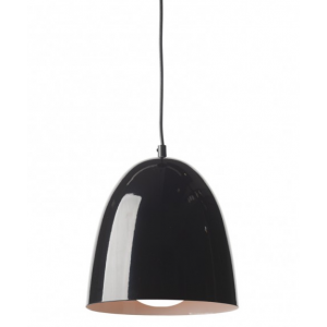 ΜΕΤΑΛΛΙΚΗ ΚΑΜΠΑΝΑ 1XE27 ΜΑΥΡΗ Φ22χΗ23cm